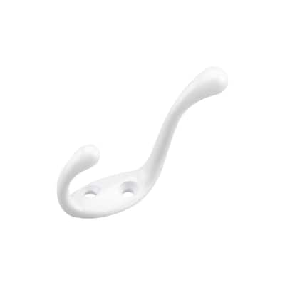 Rok Hardware White 3.5-inch Heavy Duty Coat Hook