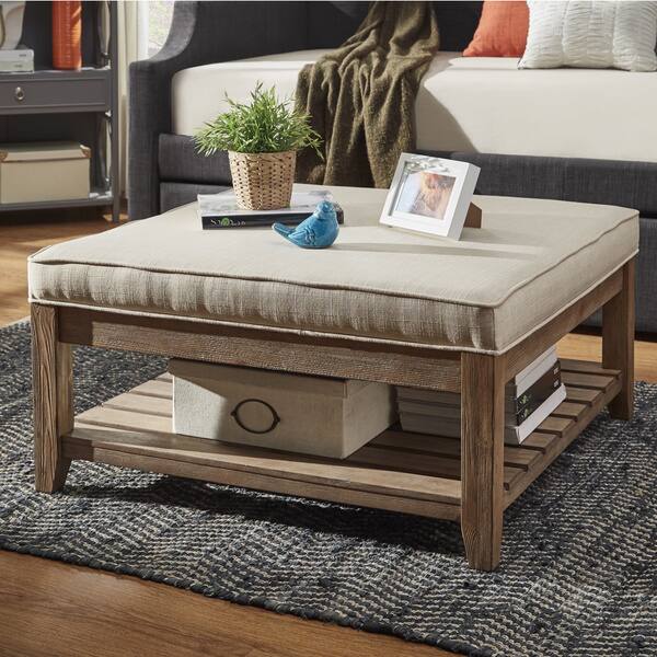 Lennon Pine Planked Storage Ottoman Coffee Table By Lennon Pine Planked Storage Ottoman Coffee Table By