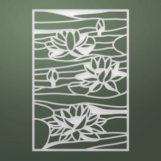 Ultimate Crafts Stained Glass Die-Lily Pond, 2.3