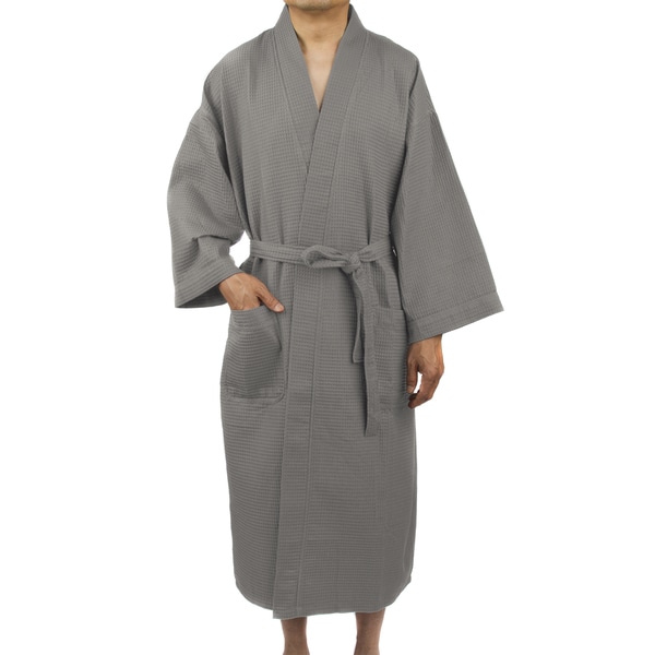 men's waffle robe with hood