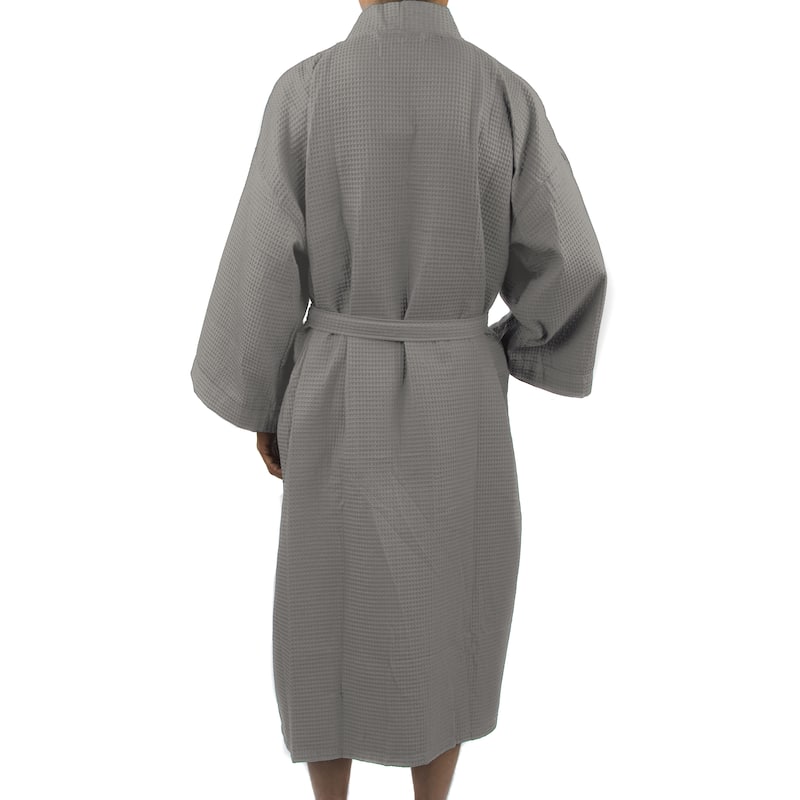 Leisureland Men's Waffle Weave 48-inch Kimono Robe