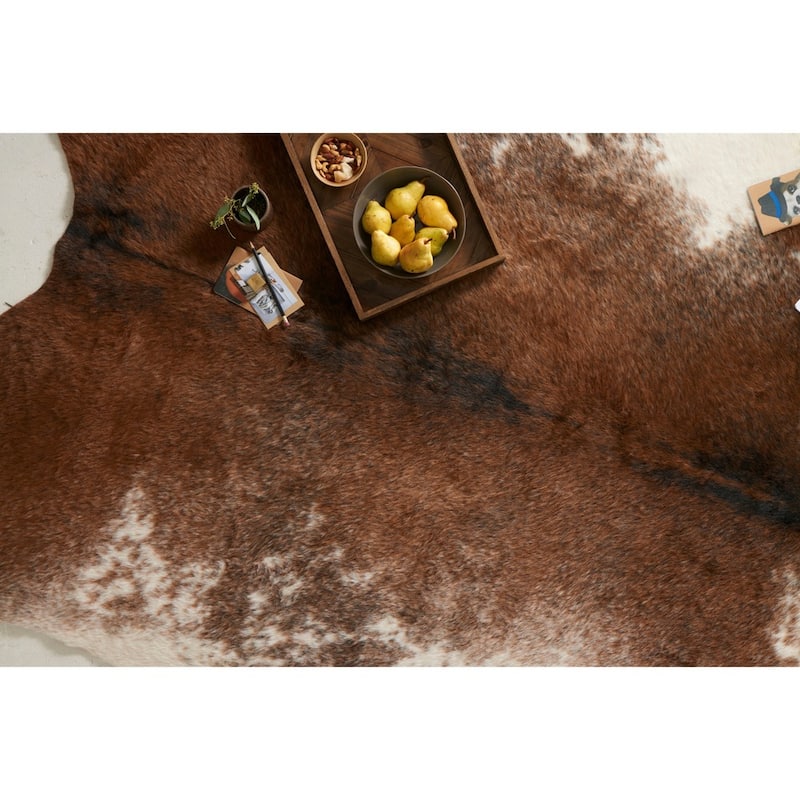 Carbon Loft van Leeuwenhoek Faux Cowhide Area Rug