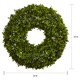 preview thumbnail 3 of 1, Nearly Natural 22-inch Boxwood Wreath