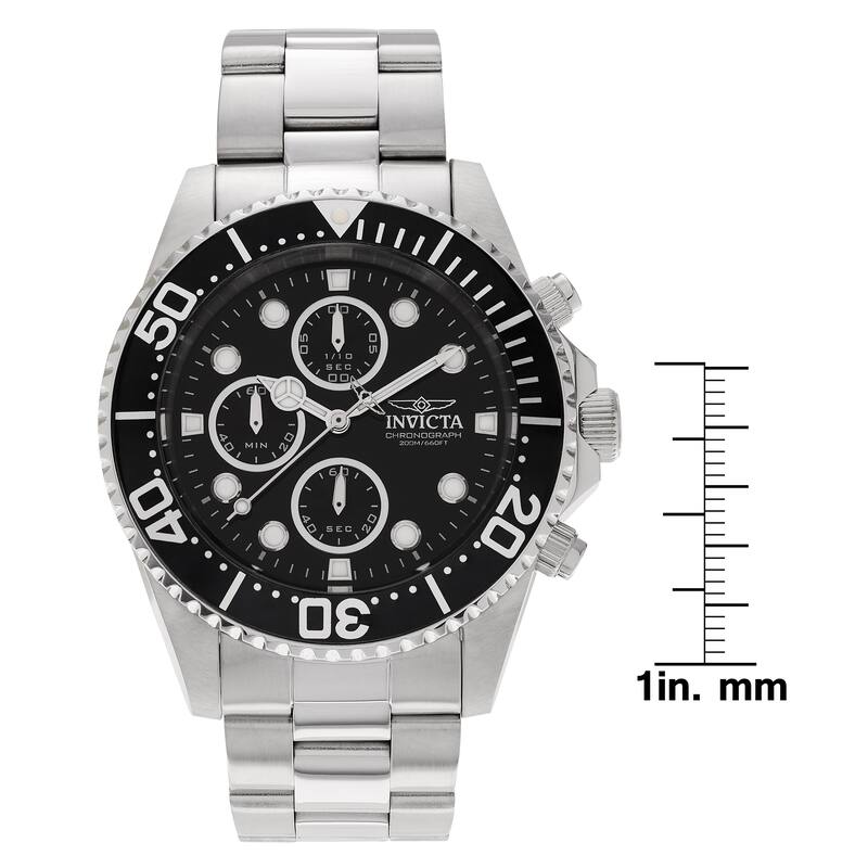 Invicta Men's 1768 'Pro Diver' Stainless Steel Watch