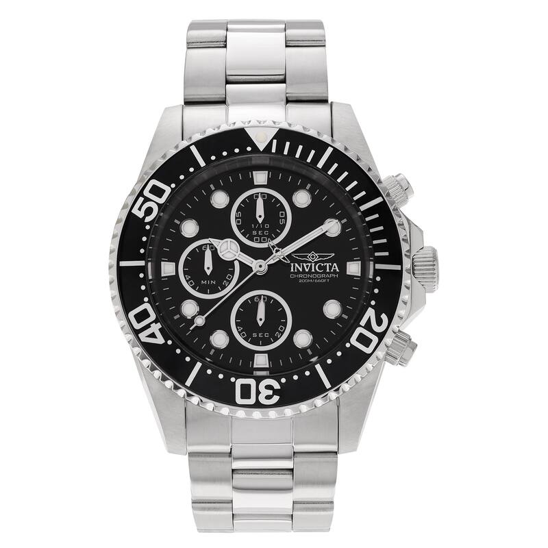 Invicta Men's 1768 'Pro Diver' Stainless Steel Watch