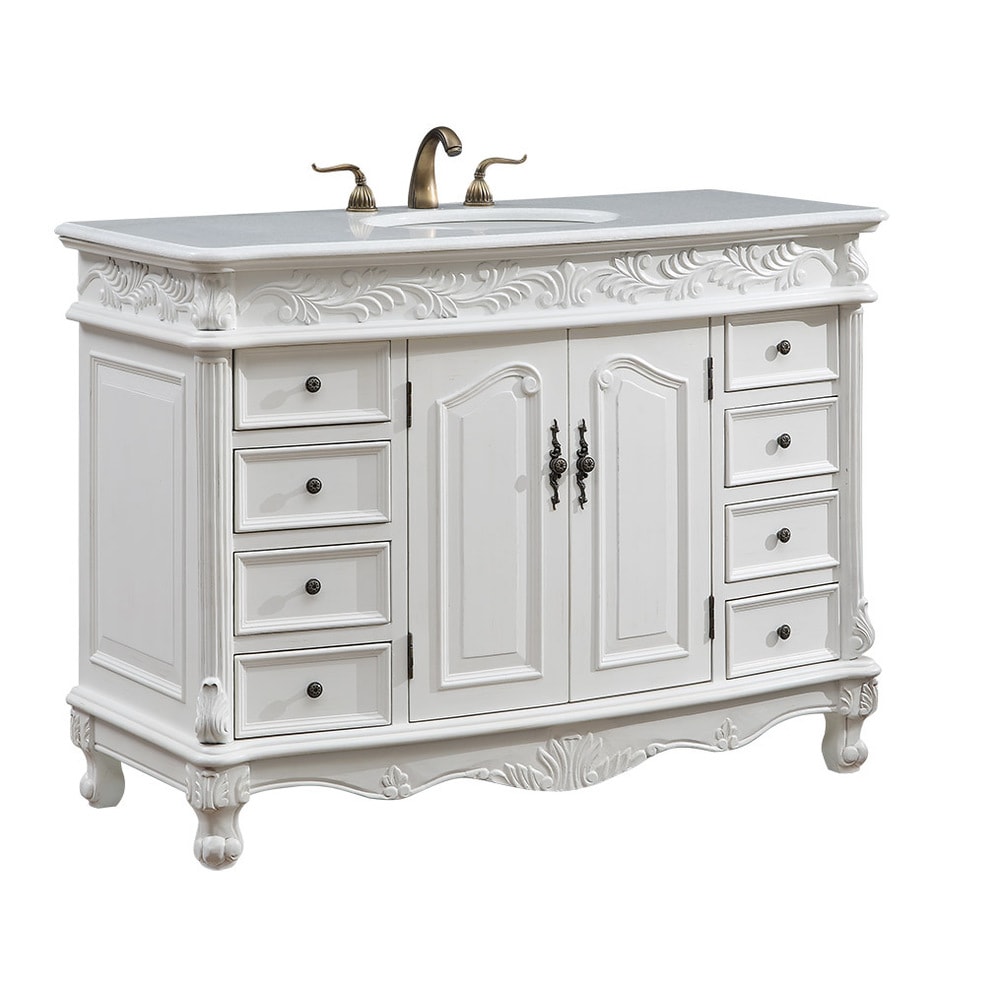 48 Inch Arlea Single Bathroom Vanity Set Overstock 13449513 White Antique Single Vanities