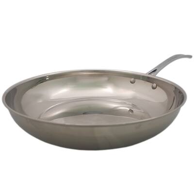 David Burke Splendor Series Heavy Gauge Stainless Steel 11 inch Fry Pan
