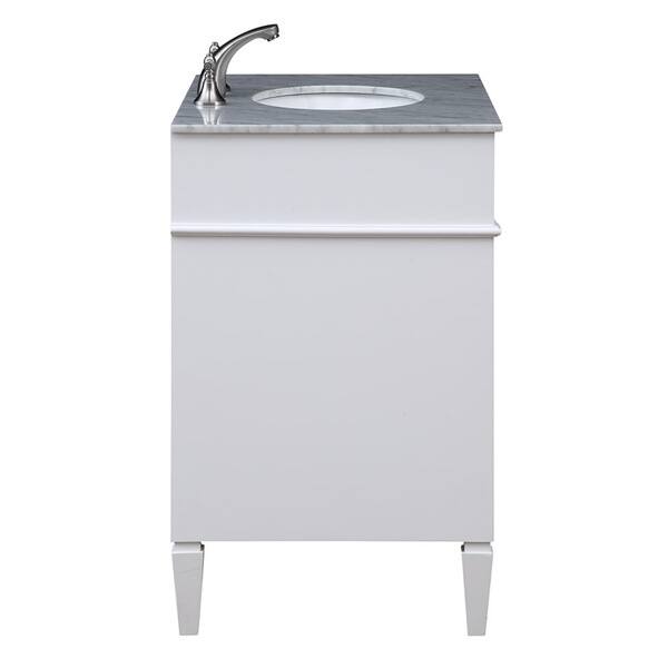 32 Madison Single Bathroom Vanity Set In White Overstock 13449544