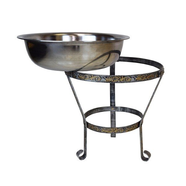 stainless steel ice bucket with stand