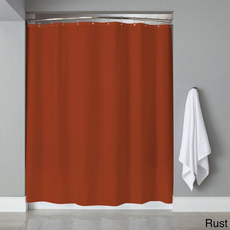 Vinyl Shower Curtain Liner - Rust