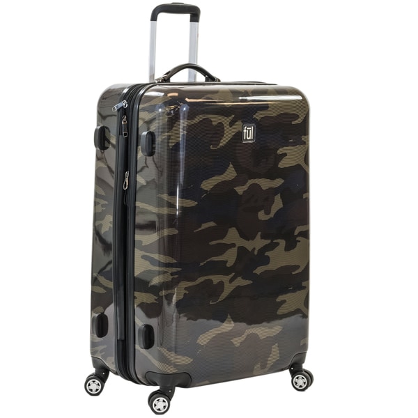 camo hard suitcase