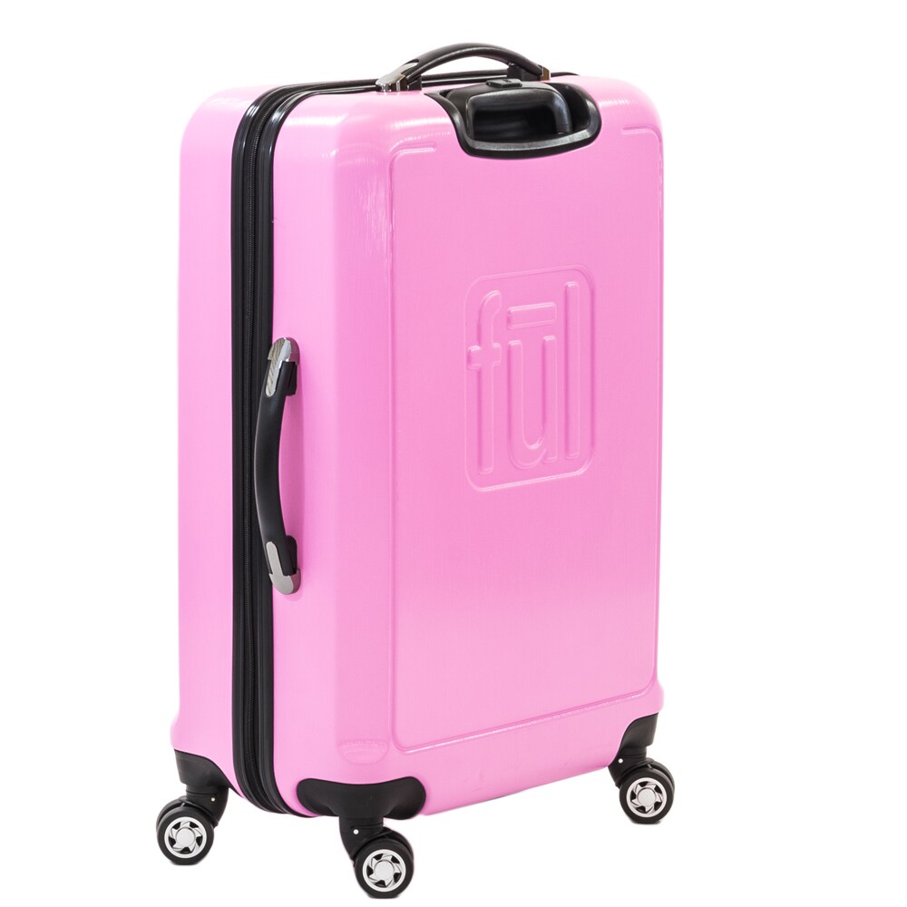 pink hard case suitcase