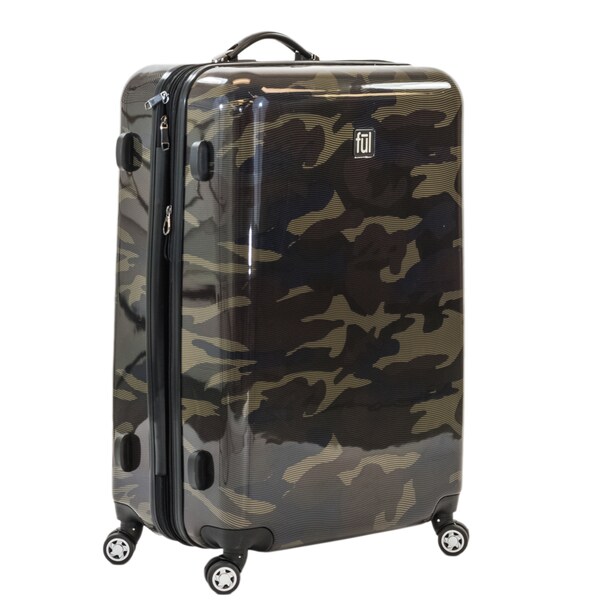 camo hard shell luggage