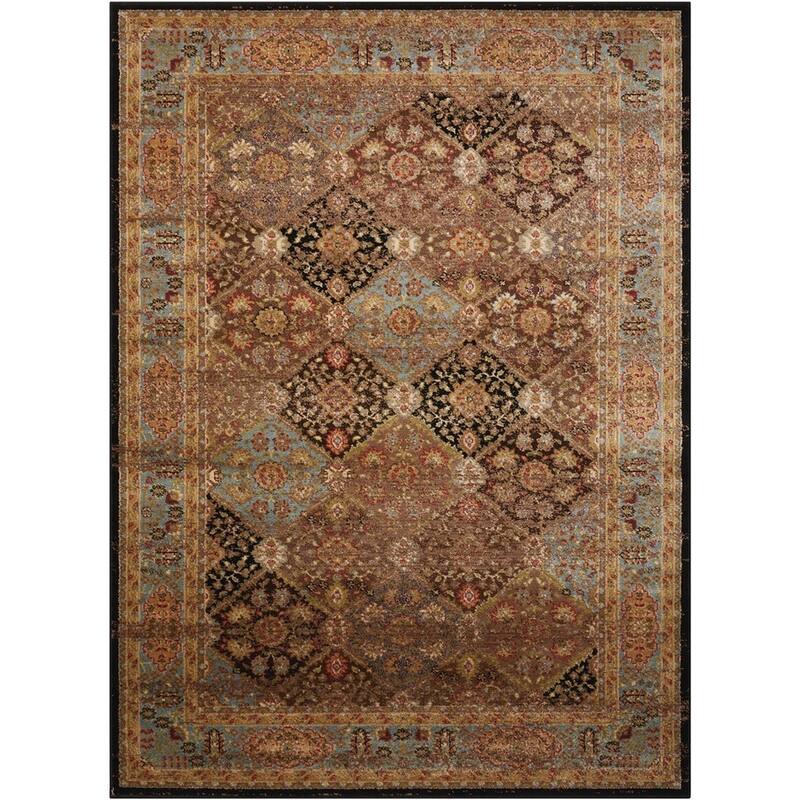 Nourison Delano Persian Border Area Rug - 5'3" x 7'3" - Black - Runner/Rectangle