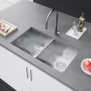 Stainless Steel Kitchen Sinks For Less Exclusive Heritage 31 X 18 Double Bowl 50 Undermount Stainless Steel Kitchen Sink