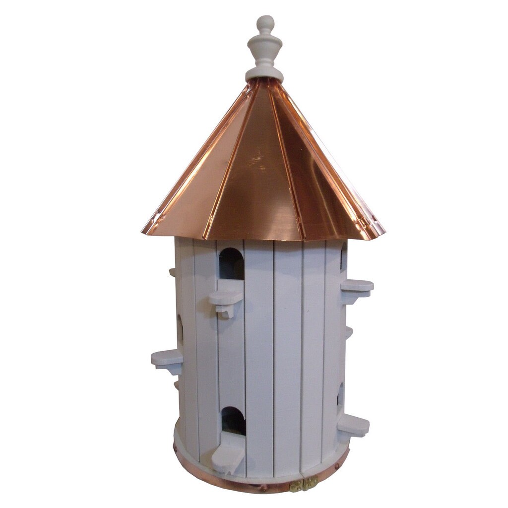 Shop Extra Large 10 Hole Bird House With Polished Copper Roof