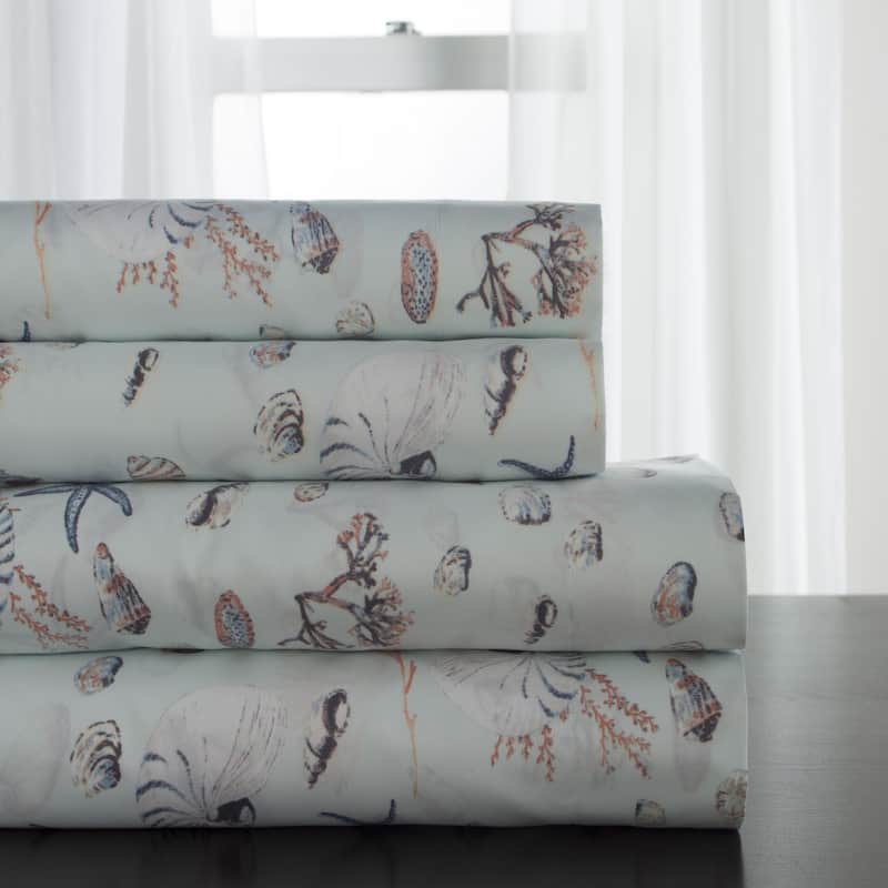 Coastal Print Sheet Set - Oceanside Sea - Twin