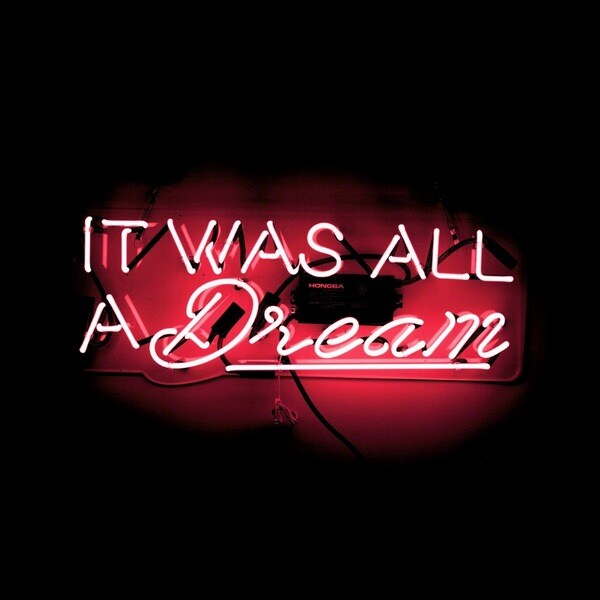 Oliver Gal 'It Was All a Dream - Pink' Neon Sign