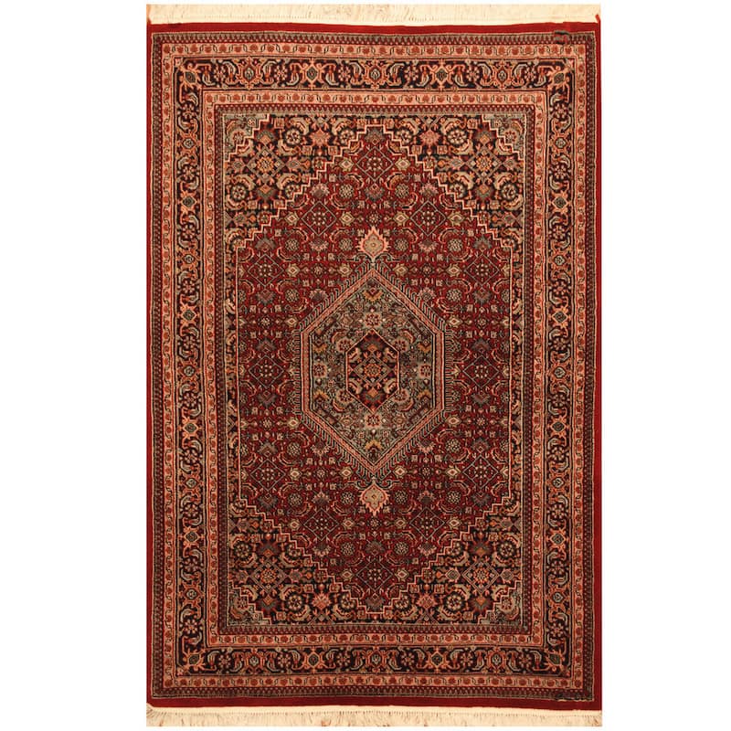 Handmade One-of-a-Kind Bidjar Wool Rug (India) - 4'1 x 6'