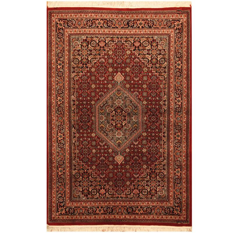 Handmade One-of-a-Kind Bidjar Wool Rug (India) - 4'1 x 6'