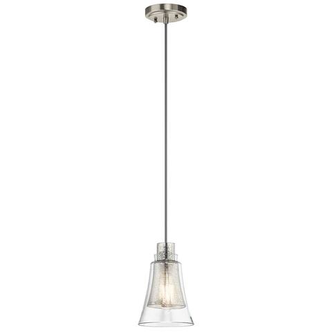 Kichler Lighting Evie Collection 1-light Brushed Nickel Mini Pendant