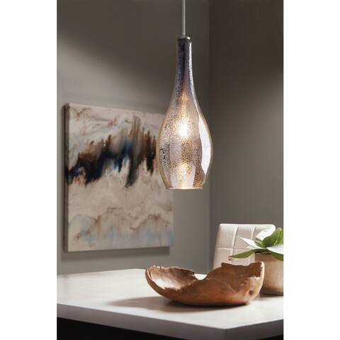 Kichler Lighting Everly Collection 1-light Brushed Nickel Pendant 19 inch Diameter