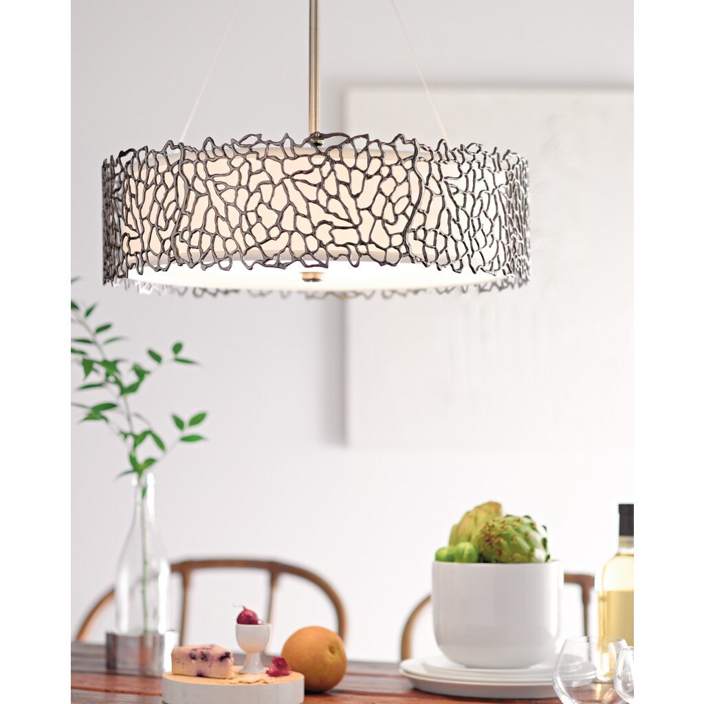 Kichler Lighting Silver C Collection 4 Light Clic Pewter Chandelier Pendant Kichler Lighting Silver C Collection 4 Light Clic Pewter Chandelier Pendant