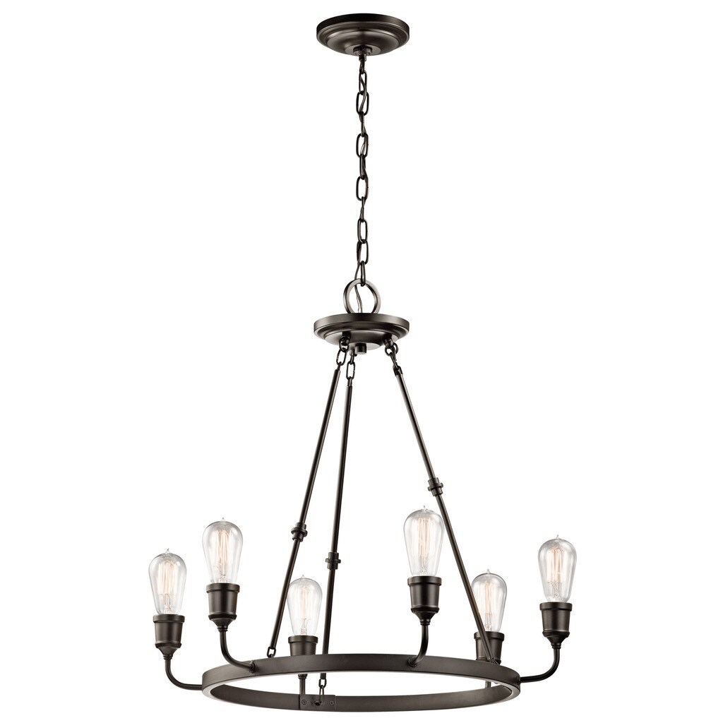 Kichler Lighting Lucien Collection 6-light Olde Bronze Chandelier - Chandeliers For Bedrooms by Overstock.com