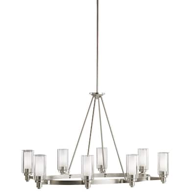 Kichler Lighting Circolo Collection 8-light Brushed Nickel Oval Chandelier