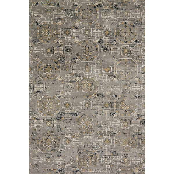 slide 2 of 22, Alexander Home Verona Abstract Geometric Transitional Rug 3' 9" x 5' 9" - Grey