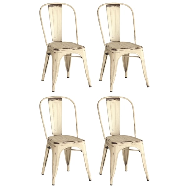 Distressed metal chairs cheap