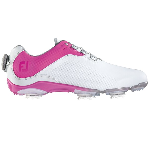 FootJoy DNA BOA Golf Shoes Ladies White/Fuchsia