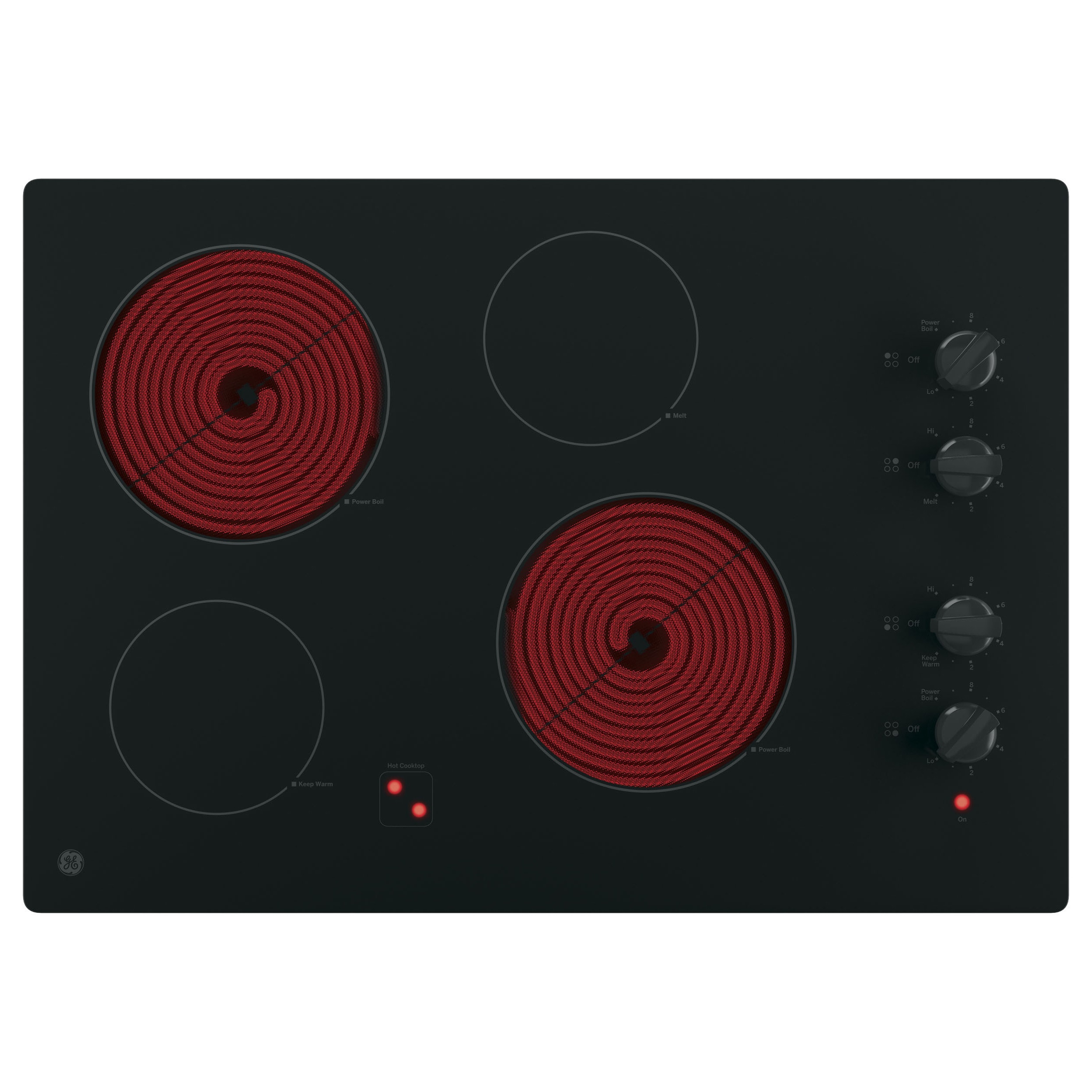 Shop Ge 30 Inch Built In Knob Control Electric Cooktop Free