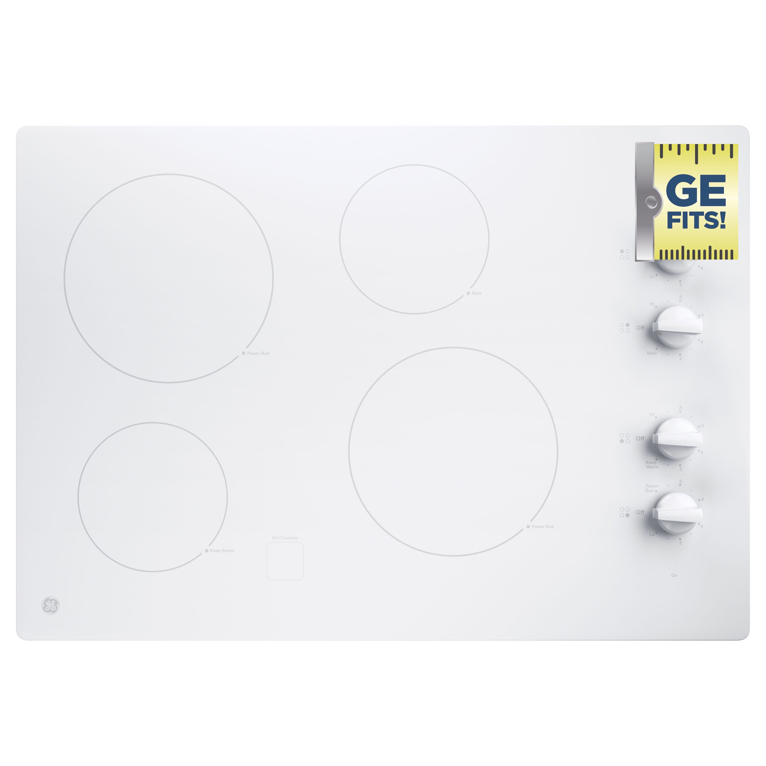 Shop Ge 30 Inch Built In Knob Control Electric Cooktop Free