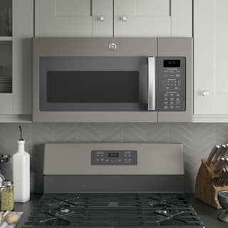 Grey Microwaves Online At Our Best Large Ge Series 1 7 Cubic Feet Over The Range Sensor Microwave Oven