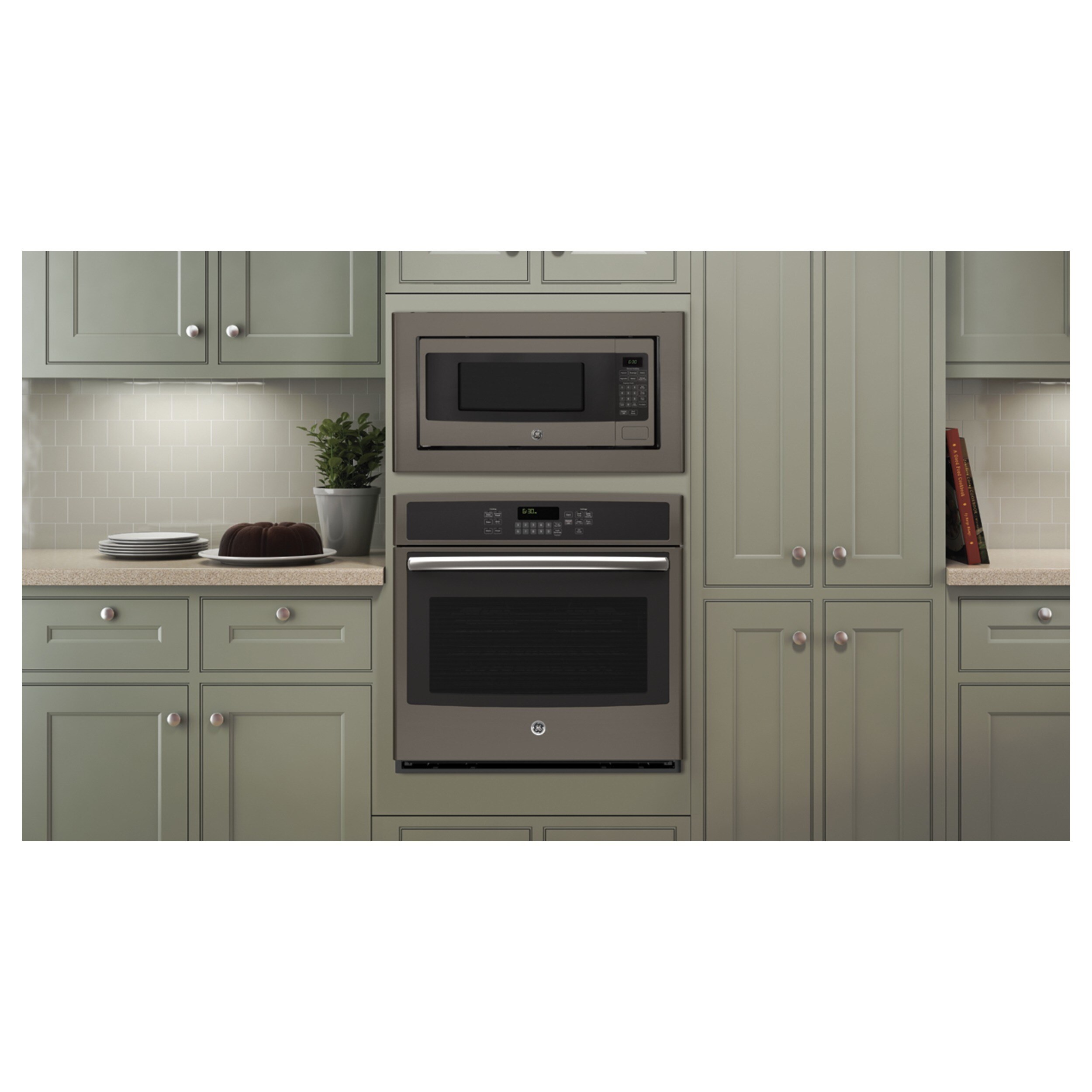 Shop Ge Profile Series 1 1 Cubic Feet Countertop Microwave Oven
