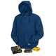 Dewalt Blue Fleece MAX Lithium-ion Heated Hoodie with Charger and Adapter - Overstock - 13455490