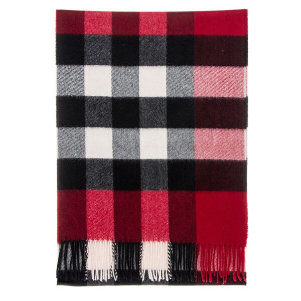 burberry red check scarf