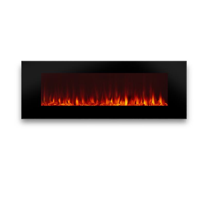 DiNatale 50" Black Contemporary Electric Fireplace by Real Flame