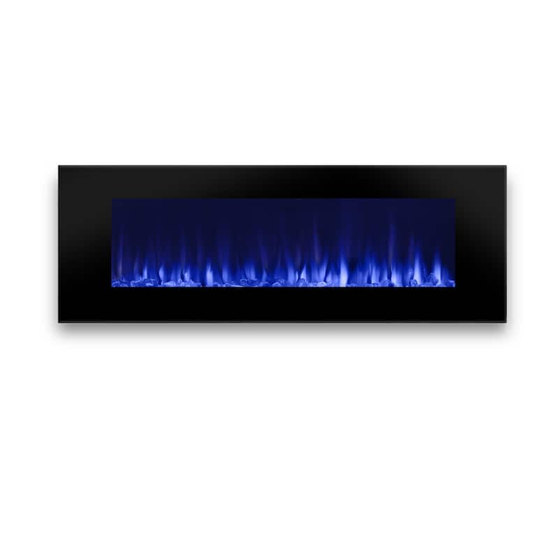 DiNatale 50" Black Contemporary Electric Fireplace by Real Flame