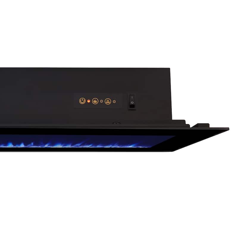 DiNatale 50" Black Contemporary Electric Fireplace by Real Flame