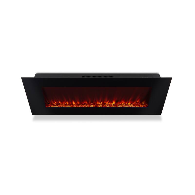 DiNatale 50" Black Contemporary Electric Fireplace by Real Flame
