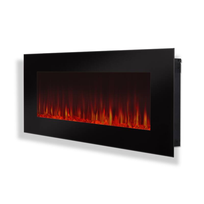 DiNatale 50" Black Contemporary Electric Fireplace by Real Flame