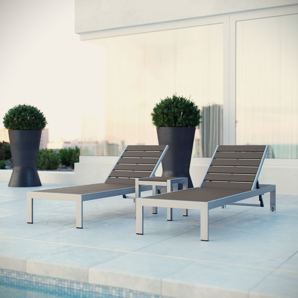 modway shore chaise lounge