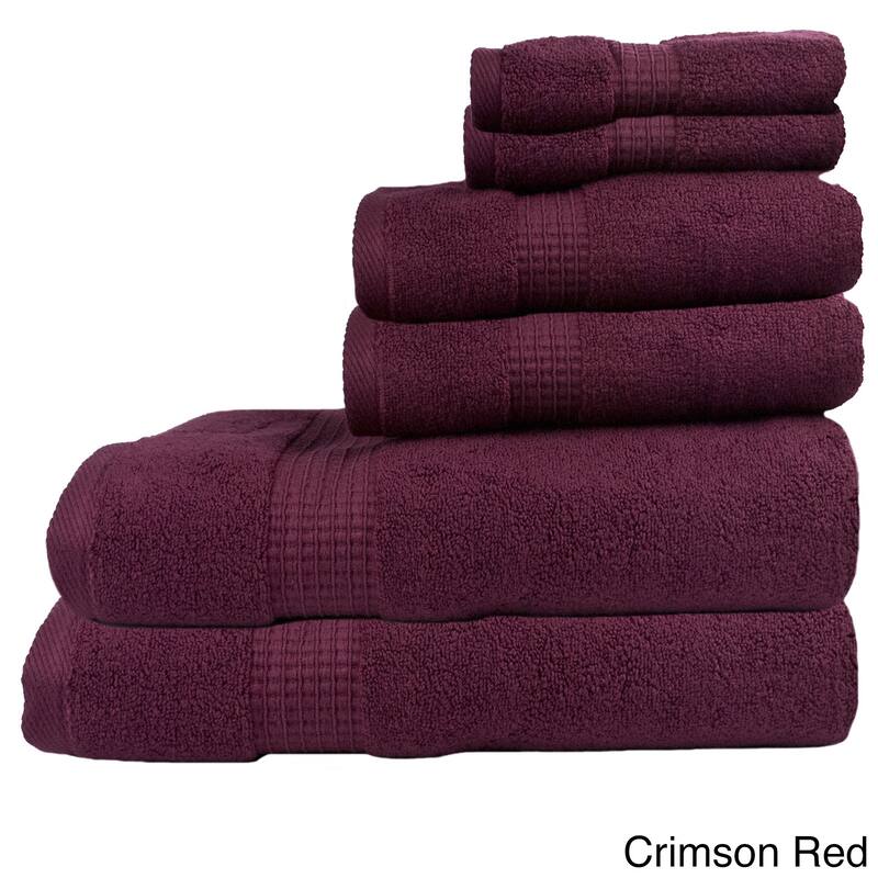 Austin Horn Classics Zero Twist 6-piece Bath Towel Set - Red