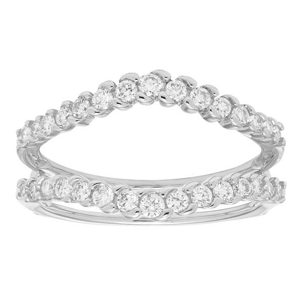 Sofia White Gold 1/2ct TDW H-I, I1-I2 Diamond Guard