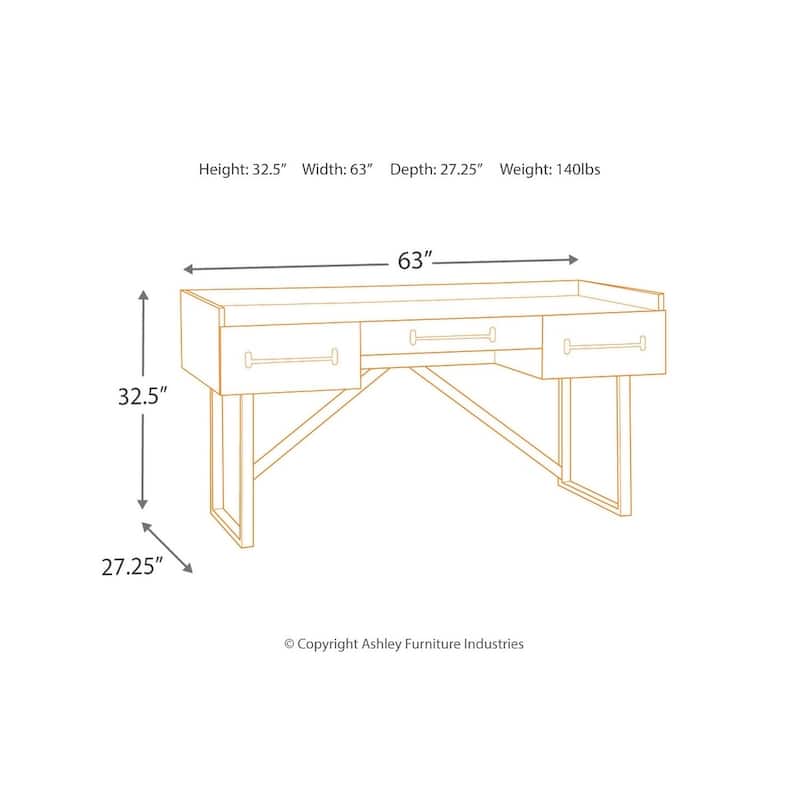Signature Design by Ashley Starmore Brown Home Office Desk