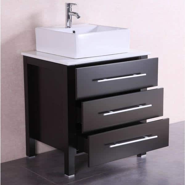 28 Inch Belvedere Modern Freestanding Espresso Bathroom Modern Freestanding Espresso Bathroom
