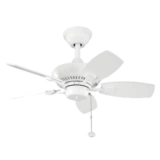 Kichler Lighting Canfield Collection 30-inch White Ceiling Fan
