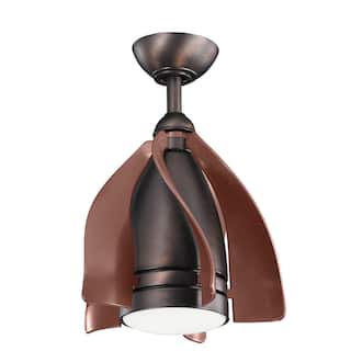 Kichler Lighting Terna Collection 15-inch Oil Brushed Bronze LED Ceiling Fan